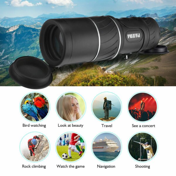 40x60 Day Night Vision HD Optical Monocular Hunting Camping Handheld Telescope Life Waterproof, Anti-Fog Monocular Suitable For Observing Nature Animals - Image 8