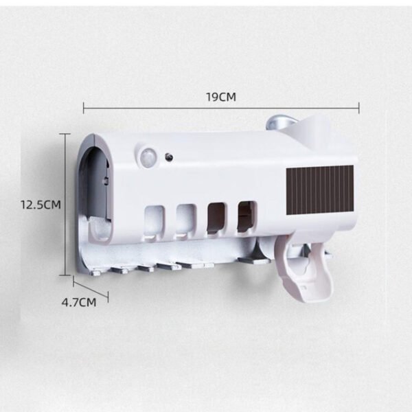 Intelligent UV Toothbrush Sterilizer Automatic Toothpaste Squeezer Toothbrush Toothpaste Rack - Image 3