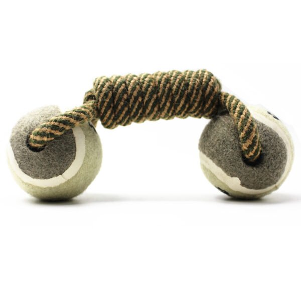 Pet Dumbbell Rope Tennis Ball Chew Toys Teeth Cleaning - Image 4