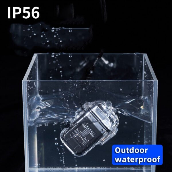 Transparent Shell Double Arc Lighter  Waterproof And Windproof Outdoor Lighter Lighting Multi-purpose Electronic Cigarette Lighter - Image 2